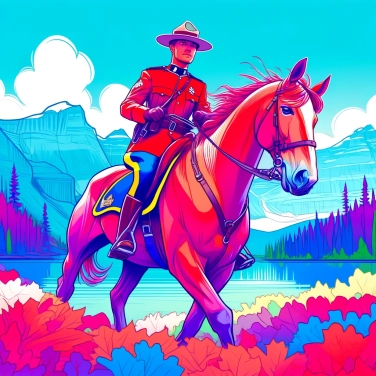 Erkläre warum die Royal Canadian Mounted Police rote Uniformen trägt?