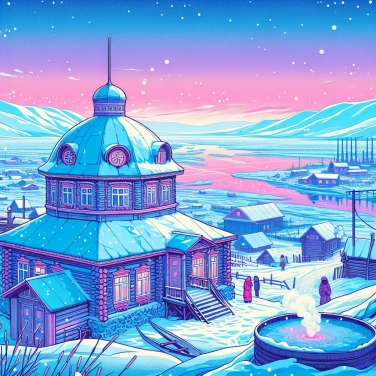 Erkläre warum die Stadt Oymyakon (in Russland) einer der kältesten bewohnten Orte der Welt ist.