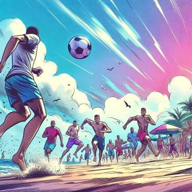 Erkläre warum wird Beach-Soccer barfuß im Sand gespielt?